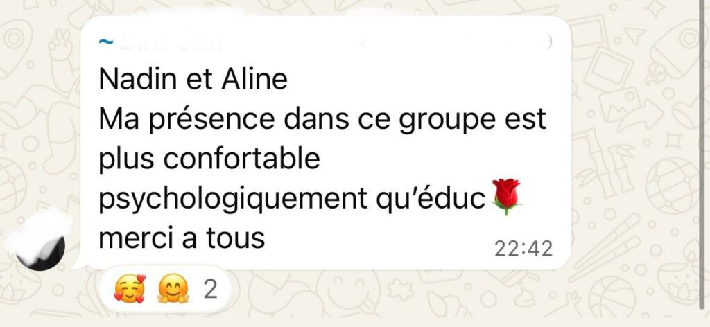 atelier de conversation en ligne
